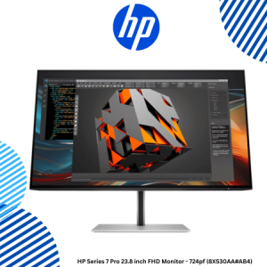1 HP Series 7 Pro 23.8 inch FHD Monitor - 724pf (8X530AA#AB4) HP Series 7 Pro 23.8 inch FHD Monitor - 724pf (8X530AA#AB4)
