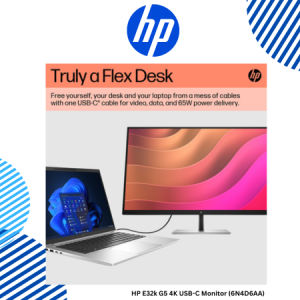 10 HP E32k G5 4K USB-C Monitor (6N4D6AA) HP E32k G5 4K USB-C Monitor (6N4D6AA)