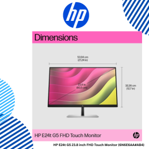 4 HP E24t G5 23.8 inch FHD Touch Monitor (6N6E6AA#AB4) HP E24t G5 23.8 inch FHD Touch Monitor (6N6E6AA#AB4)