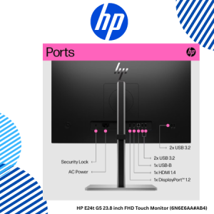 5 HP E24t G5 23.8 inch FHD Touch Monitor (6N6E6AA#AB4) HP E24t G5 23.8 inch FHD Touch Monitor (6N6E6AA#AB4)