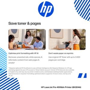 HP LaserJet Pro 4006dn Printer (8X3D4A)