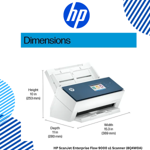 7 HP ScanJet Enterprise Flow 9000 s1 Scanner (8Q4W0A) HP ScanJet Enterprise Flow 9000 s1 Scanner (8Q4W0A)
