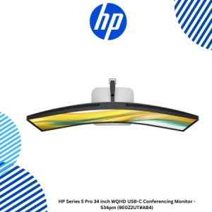 HP Series 5 Pro 34 inch WQHD USB-C Conferencing Monitor - 534pm (9E0Z2UT#AB4)