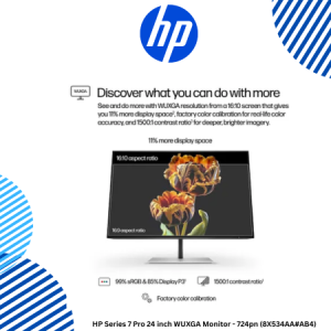 HP Series 7 Pro 24 inch WUXGA Monitor - 724pn (8X534AA#AB4)