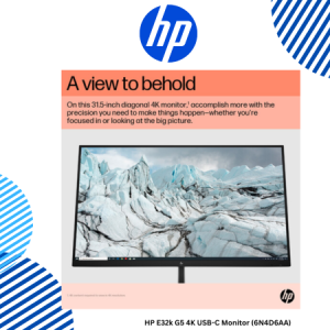 8 HP E32k G5 4K USB-C Monitor (6N4D6AA) HP E32k G5 4K USB-C Monitor (6N4D6AA)