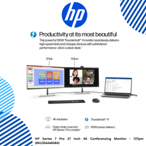 8 HP Series 7 Pro 27 inch 4K Conferencing Monitor - 727pm (8K135AA#AB4) HP Series 7 Pro 27 inch 4K Conferencing Monitor - 727pm (8K135AA#AB4)