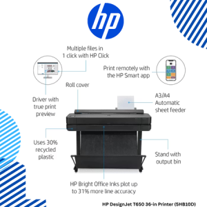 9 HP DesignJet T650 36-in Printer (5HB10D) HP DesignJet T650 36-in Printer (5HB10D)