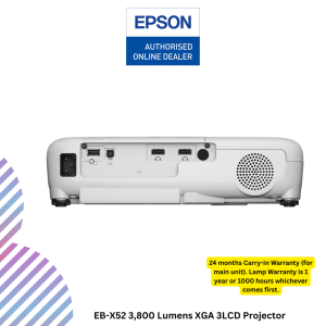 inc - 2026-08-05T130742.355 Epson EB-X52 3,800 Lumens XGA 3LCD Projector