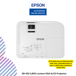 inc - 2026-08-05T130758.736 Epson EB-X52 3,800 Lumens XGA 3LCD Projector
