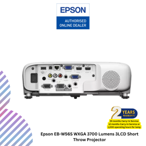inc - 2026-08-11T114446.565 Epson EB-W56S WXGA 3700 Lumens 3LCD Short Throw Projector
