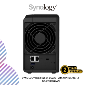 SYNOLOGY DiskStation DS220+ 2BAY/INTEL/2GHZ-DC/2GB/2GLAN
