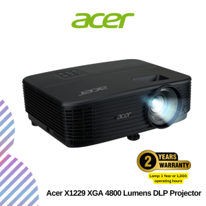Acer X1229 XGA 4800 Lumens DLP Projector