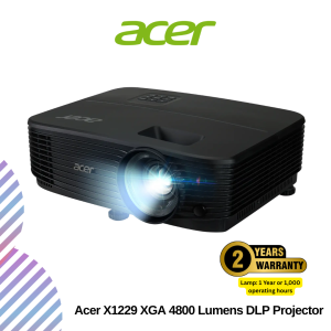 Acer X1229 XGA 4800 Lumens DLP Projector
