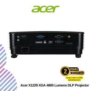 Acer X1229 XGA 4800 Lumens DLP Projector